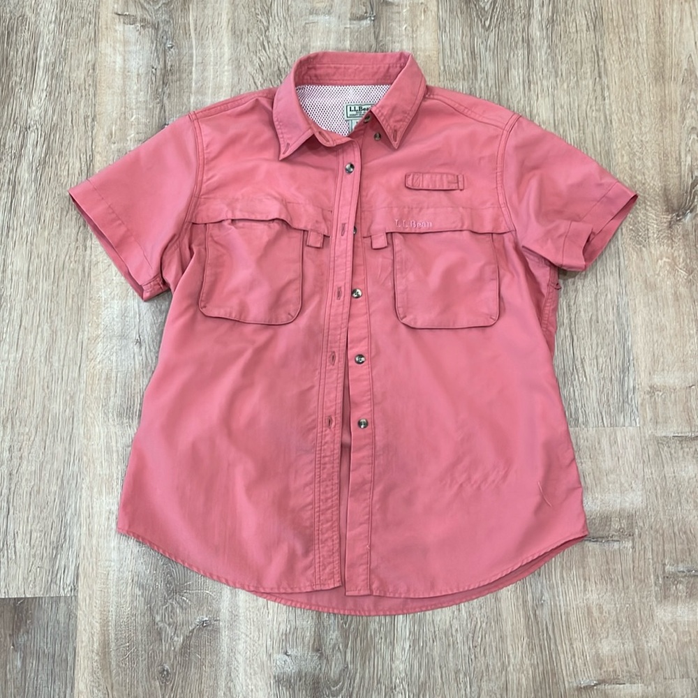 L.L. Bean | Women’s Outdoor Vented Quick Dry Shirt Salmon